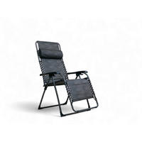 GARTEN-RELAXSESSEL 66/120/65 cm  - Anthrazit, Basics, Kunststoff/Textil (66/120/65cm)