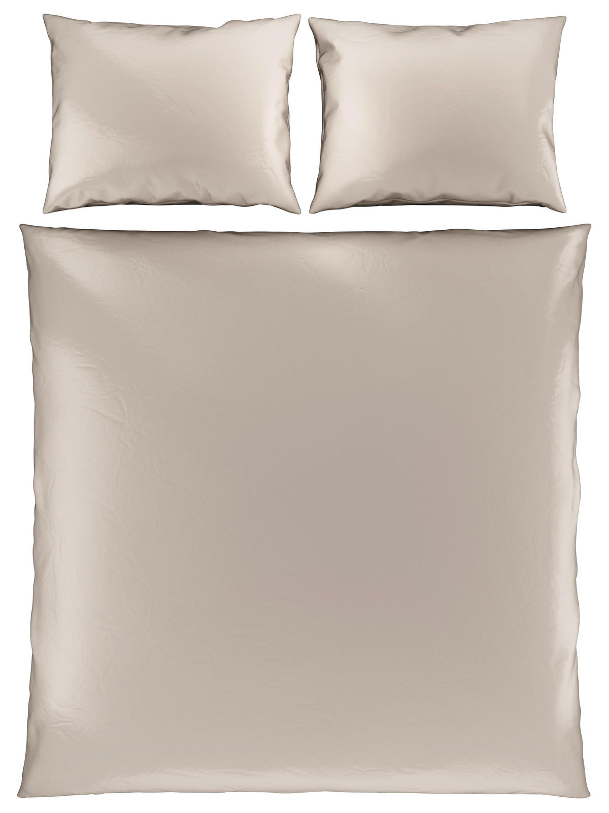 POSTEĽNÁ BIELIZEŇ, satén, béžová, 200/200 cm - béžová, Basics, textil (200/200cm) - Novel