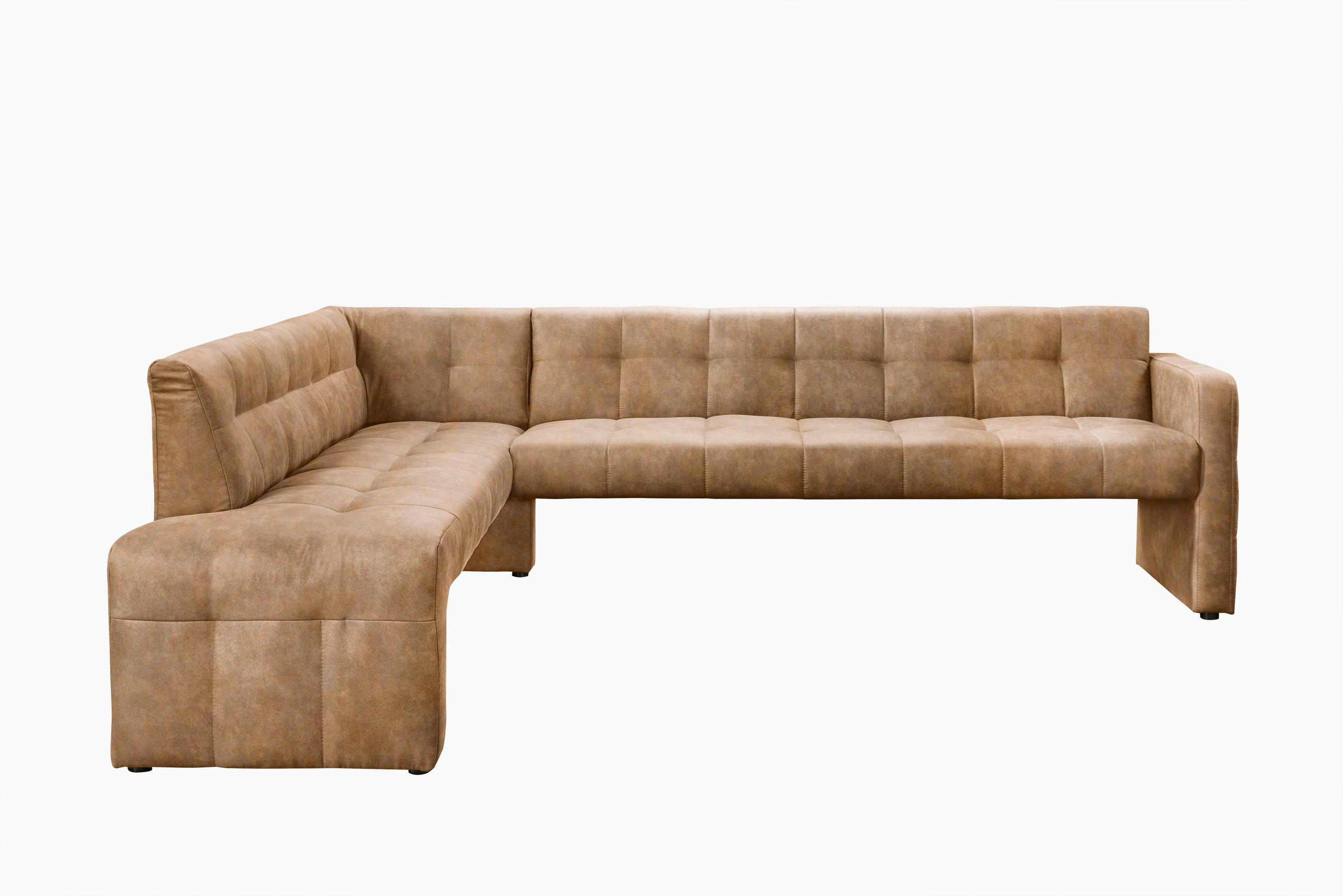 KLUPA KUTNA  konjak  drvo, tekstil, drvni materijal      - konjak/crna, Moderno, drvni materijal/drvo (265/197cm) - Livetastic