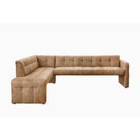KLUPA KUTNA  konjak  drvo, tekstil, drvni materijal      - konjak/crna, Moderno, drvni materijal/drvo (265/197cm) - Livetastic