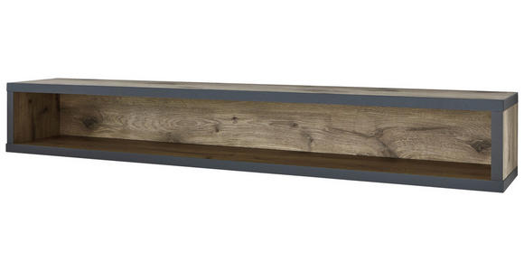 WANDBOARD  156/22,4/25 cm  - Eichefarben/Dunkelgrau, Design, Holzwerkstoff (156/22,4/25cm) - Xora