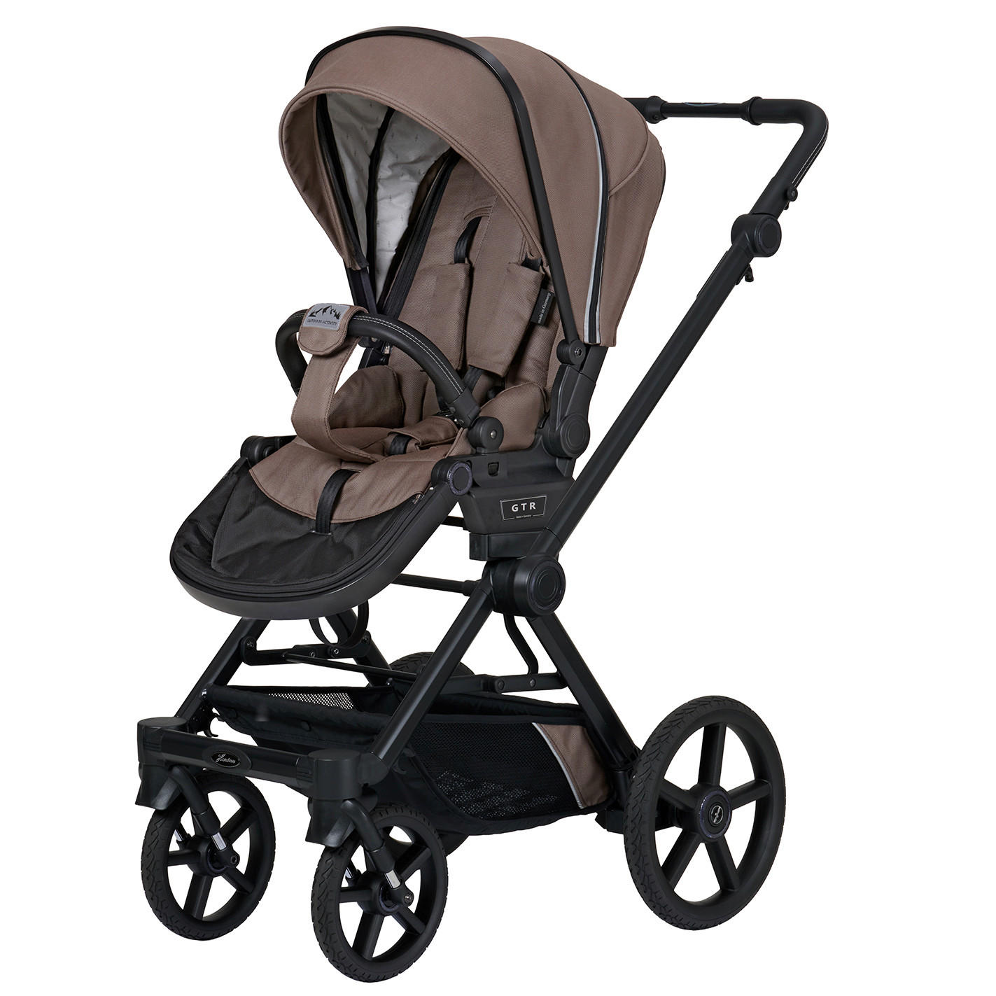 KINDERWAGENSET IVY GTR Outdoor HB  - Schwarz/Cappuccino, Basics, Textil/Metall (94/58/119cm) - Hartan