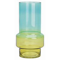 VASE  - Türkis/Grün, Basics, Glas (13/25/13cm)