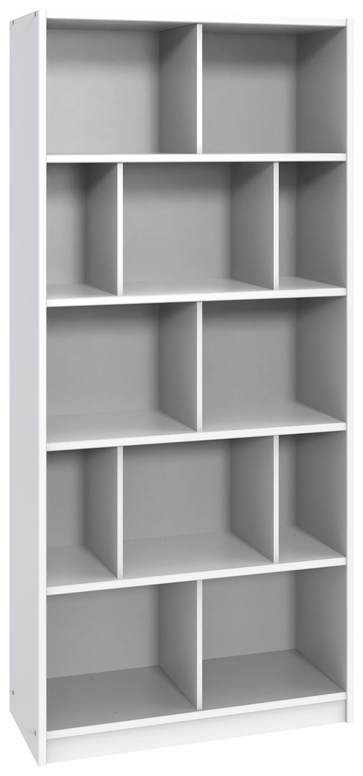 REGAL  90/197/39 cm Weiss  - Weiss, Basics, Holzwerkstoff (90/197/39cm) - Boxxx