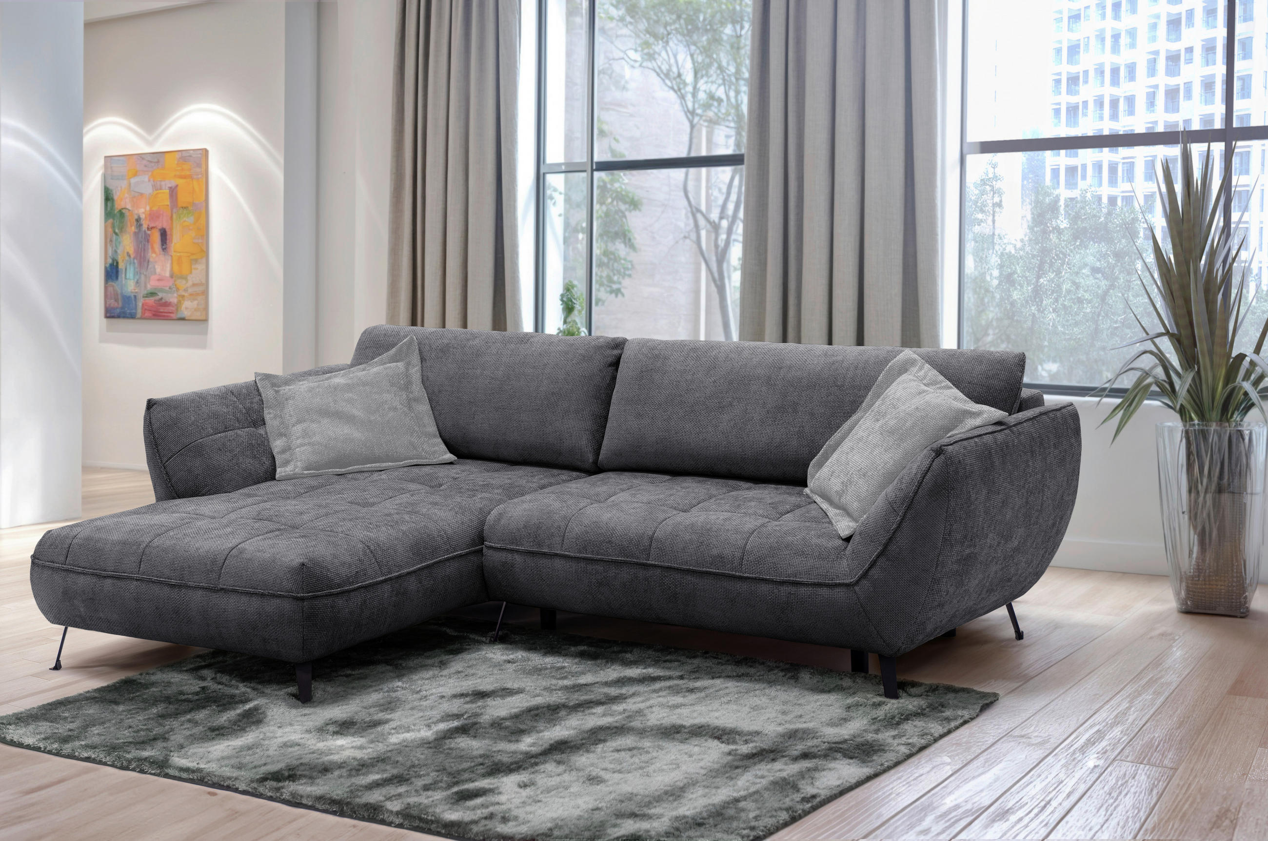 ZIERKISSEN  60/60 cm   - Grau, Design, Textil (60/60cm) - Livetastic
