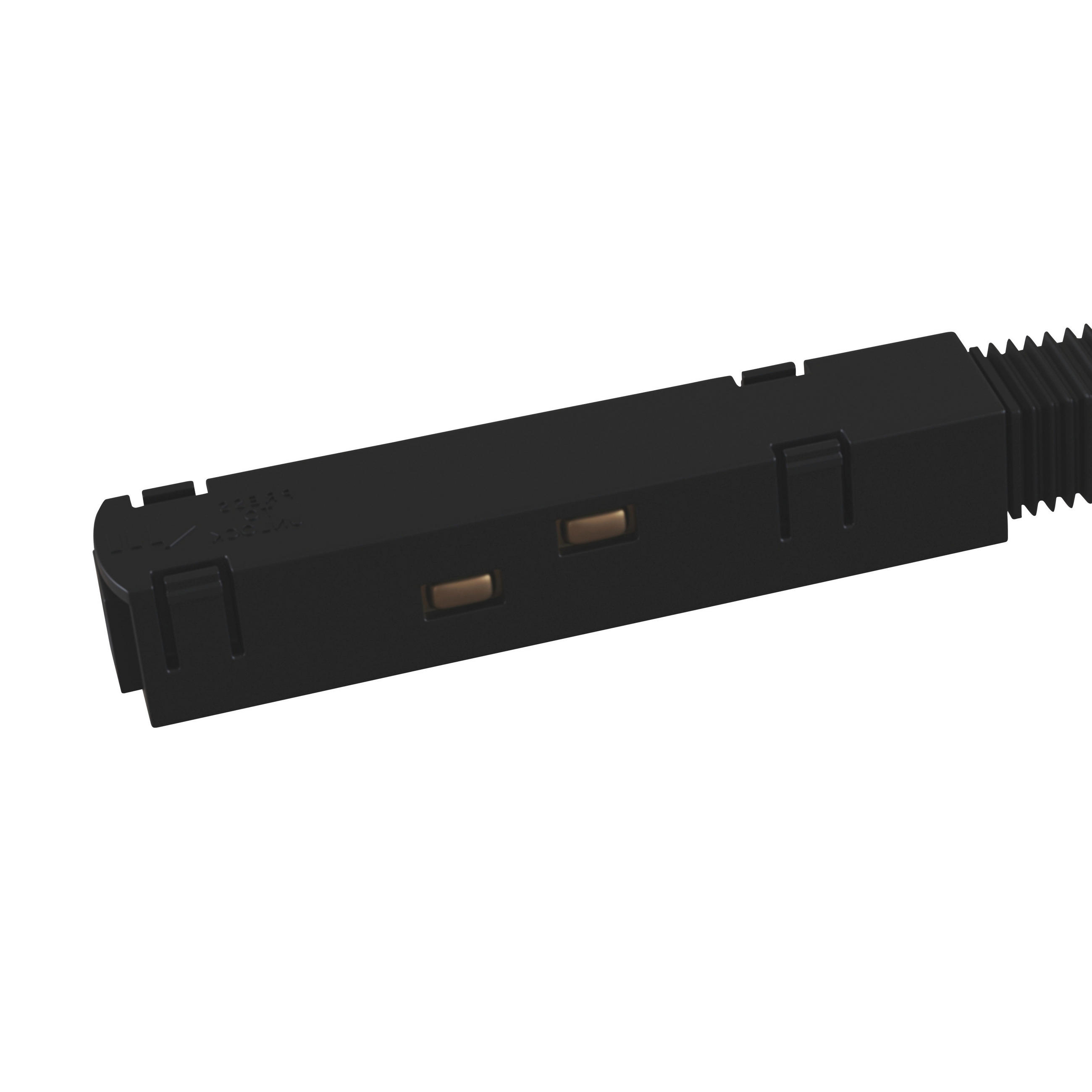 SCHIENENSYSTEM-VERBINDER 1,8/1,8/19,5 cm   - Schwarz, Basics, Kunststoff/Metall (1,8/1,8/19,5cm) - MAYTONI
