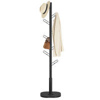 KLEIDERSTÄNDER in Schwarz 40/175,3/40 cm   - Schwarz, Basics, Holzwerkstoff/Metall (40/175,3/40cm)