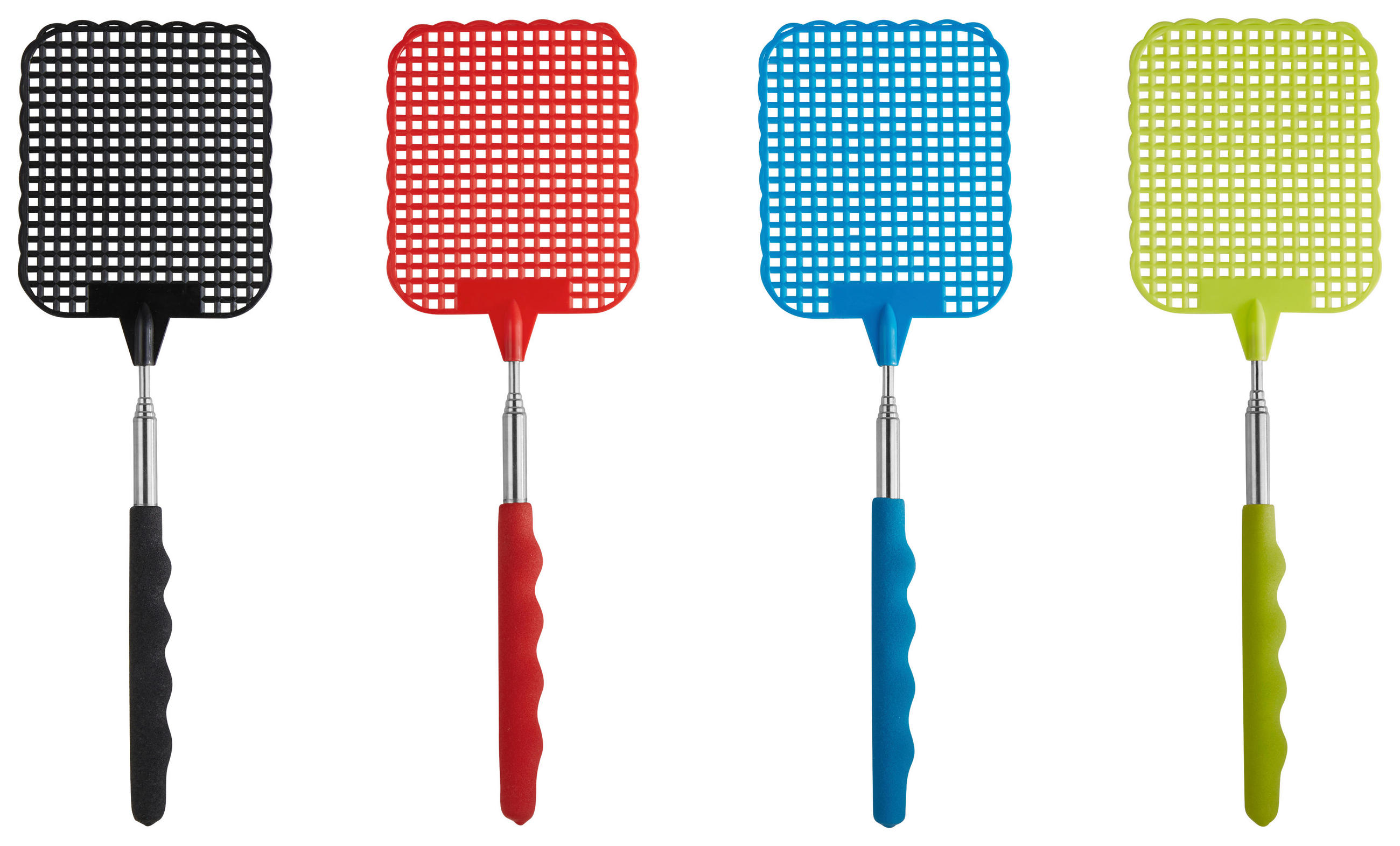 Fliegenklatsche Willi Farbl. Sort. L: 26-71 Cm