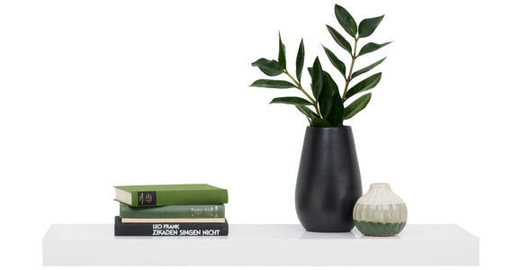 WANDBOARD in 80/5/25 cm Weiß Hochglanz  - Weiß Hochglanz, Basics, Holzwerkstoff (80/5/25cm) - Xora