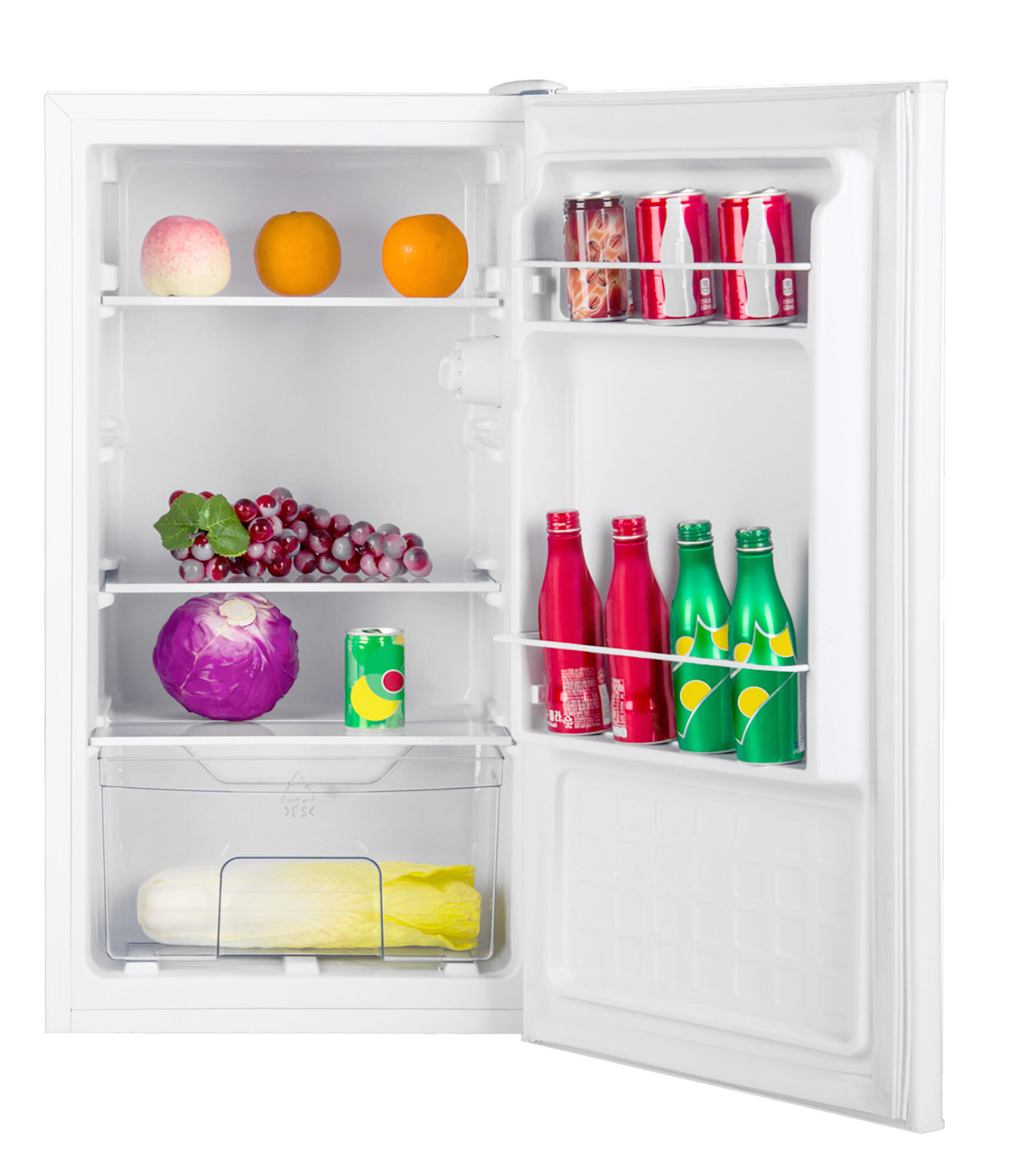 KÜHLSCHRANK 45/84,5/40,5 cm VKS351116W  - Weiß, Basics, Glas/Metall (45/84,5/40,5cm) - Amica