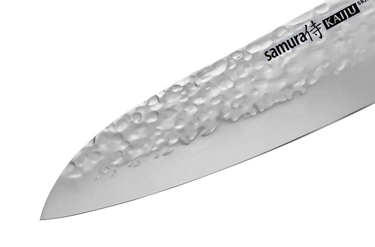 NOŽ SANTOKU  KAIJU 31/4,8/1,6 cm           jeklo - srebrne barve/rjava, Basics, kovina/les (31/4,8/1,6cm) - Samura
