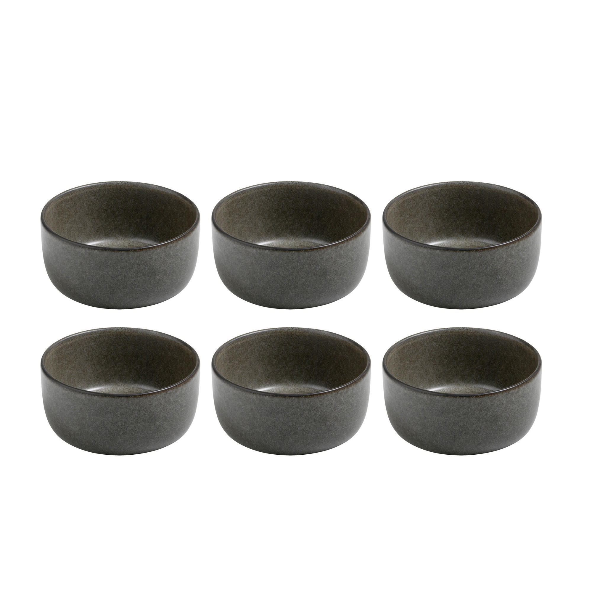 SCHÜSSELSET 6-teilig RAW 13,5 cm   - Graubraun, Basics, Keramik (13,5cm) - Aida
