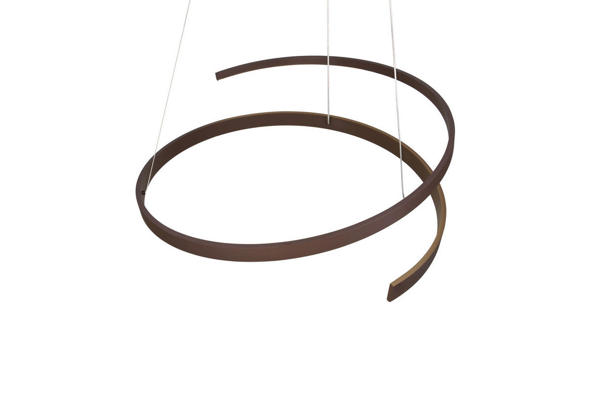 LED-HÄNGELEUCHTE 75/200 cm  - Braun, Design, Metall (75/200cm) - Cinque