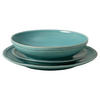 KOMBISERVICE Türkis FONTANA 3-teilig 1 Personen  - Türkis, Basics, Keramik - Costa Nova