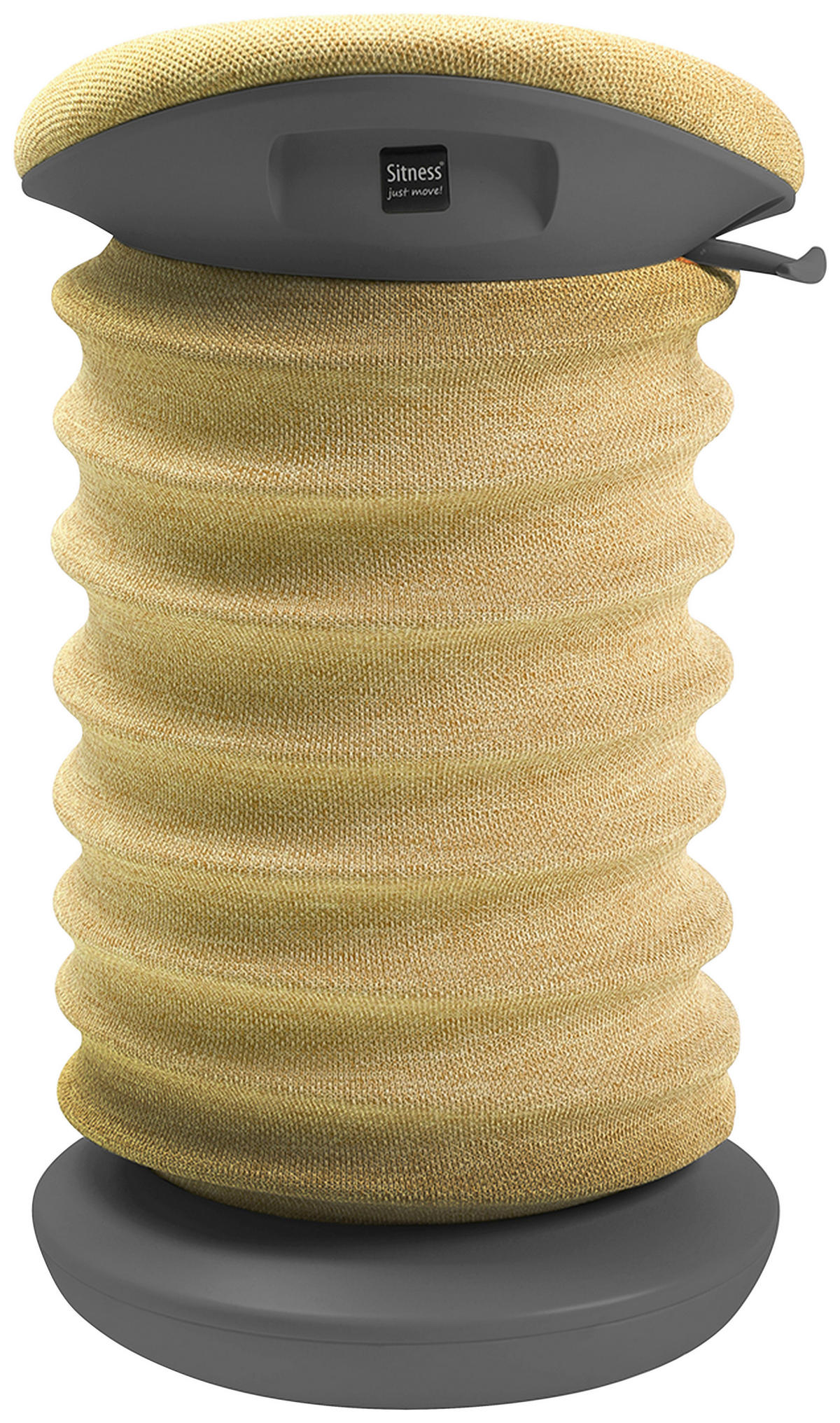 BÜROHOCKER 37,5/53-64/36 cm  - Gelb/Grau, Design, Kunststoff/Textil (37,5/53-64/36cm) - Topstar