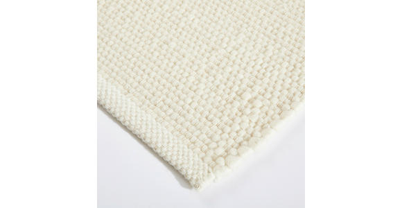 HANDWEBTEPPICH 130/190 cm Weiß  - Weiß, Natur, Textil (130/190cm) - Linea Natura