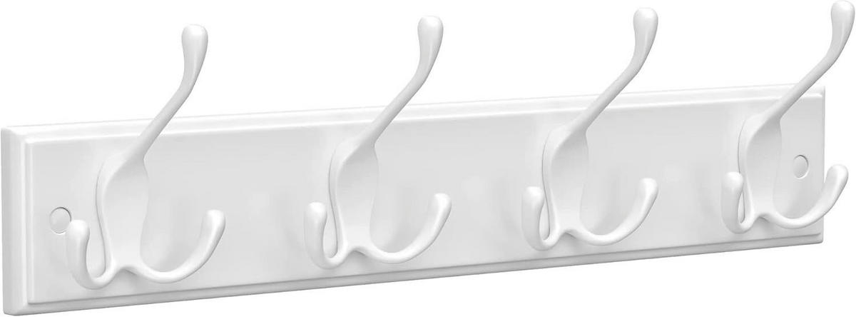 WANDGARDEROBE  in Weiß  - Weiß, Basics, Holzwerkstoff/Metall (40/7cm)