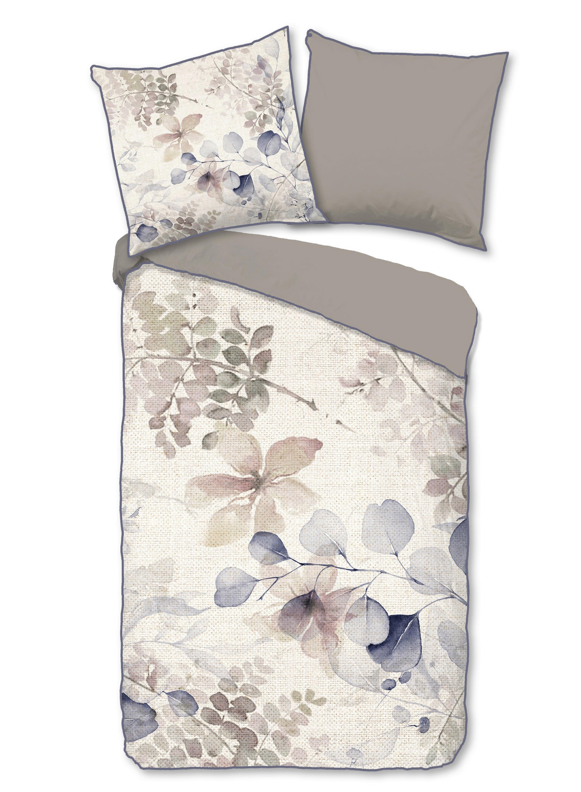 WENDEBETTWÄSCHE Fivien Satin 135/200 cm  - Multicolor, Design, Textil (135/200cm)