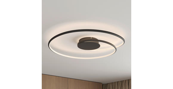 LED-DECKENLEUCHTE 67/10 cm - Schwarz, LIFESTYLE, Kunststoff/Metall (67/10cm) - Novel