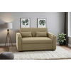 SCHLAFSOFA in Leinenoptik Khaki  - Khaki/Schwarz, Basics, Kunststoff/Textil (150/91/85cm) - P & B