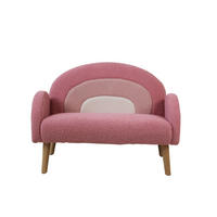 DJEČJA KLUPA  Sammy  - pink/bijela, Trend, drvo/tekstil (79/56/48cm) - Jimmylee