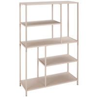 REGAL 76/116/30 cm sivobež  - svetlo rjava/sivobež, Basics, kovina (76/116/30cm) - Xora