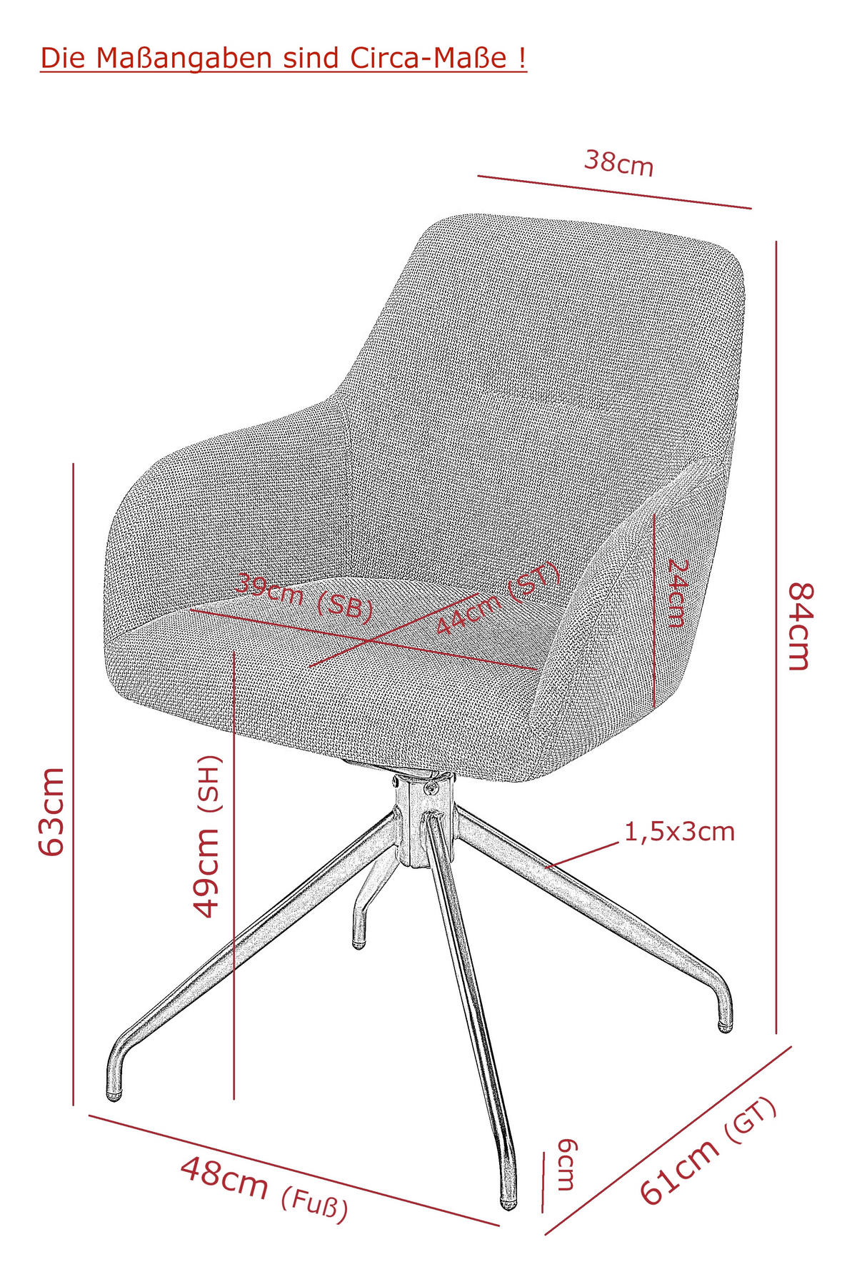 ARMLEHNSTUHL-SET 2 Stück  in Stahl Webstoff, Mikrofaser  - Anthrazit/Schwarz, MODERN, Textil/Metall (56/83/60cm) - MID.YOU
