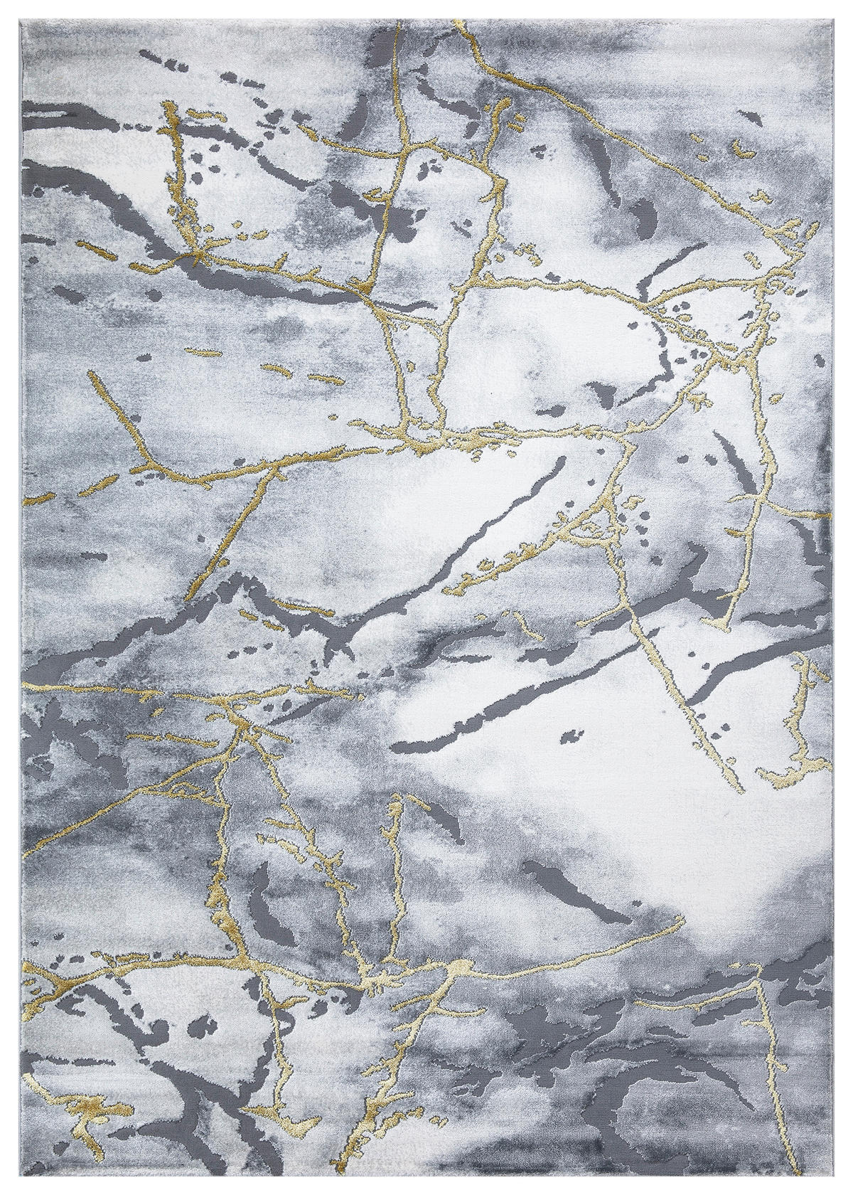 WEBTEPPICH 160/230 cm Saphira Goldfarben, Dunkelgrau  - Dunkelgrau/Goldfarben, LIFESTYLE, Textil (160/230cm) - Novel