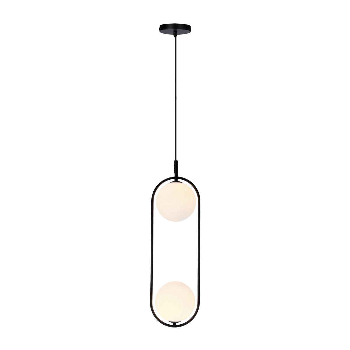 HÄNGLAMPA Cordel  - vit/svart, Design, metall (18.5/15cm)