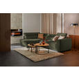 ECKSOFA in Struktur Olivgrün  205/284 cm  - Schwarz/Olivgrün, Design, Kunststoff/Textil (205/284cm) - Xora