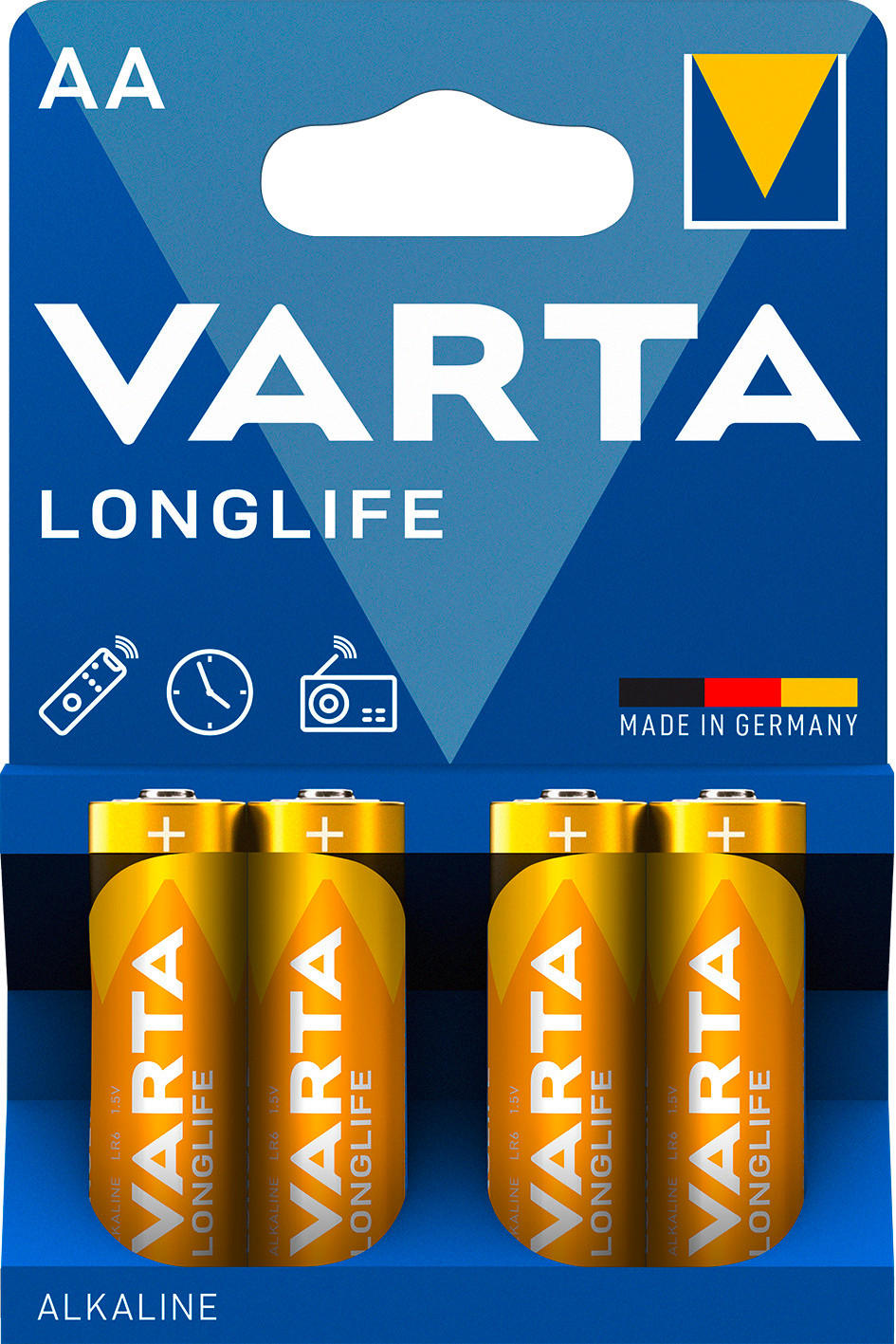 BATTERIE - Gelb, Basics (5,05cm) - Varta