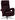 RELAXSESSEL Mikrofaser Kopfteilverstellung    - Chromfarben/Dunkelbraun, Design, Textil/Metall (77/110/87cm) - Valdera