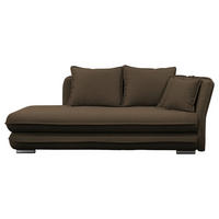 LIEGE  in Flachgewebe Braun  - Silberfarben/Braun, Design, Kunststoff/Textil (224/84-99/107cm) - MID.YOU