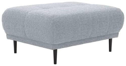 HOCKER in Textil Blaugrau  - Blaugrau/Schwarz, Design, Holz/Textil (93/45/77cm) - Stylife
