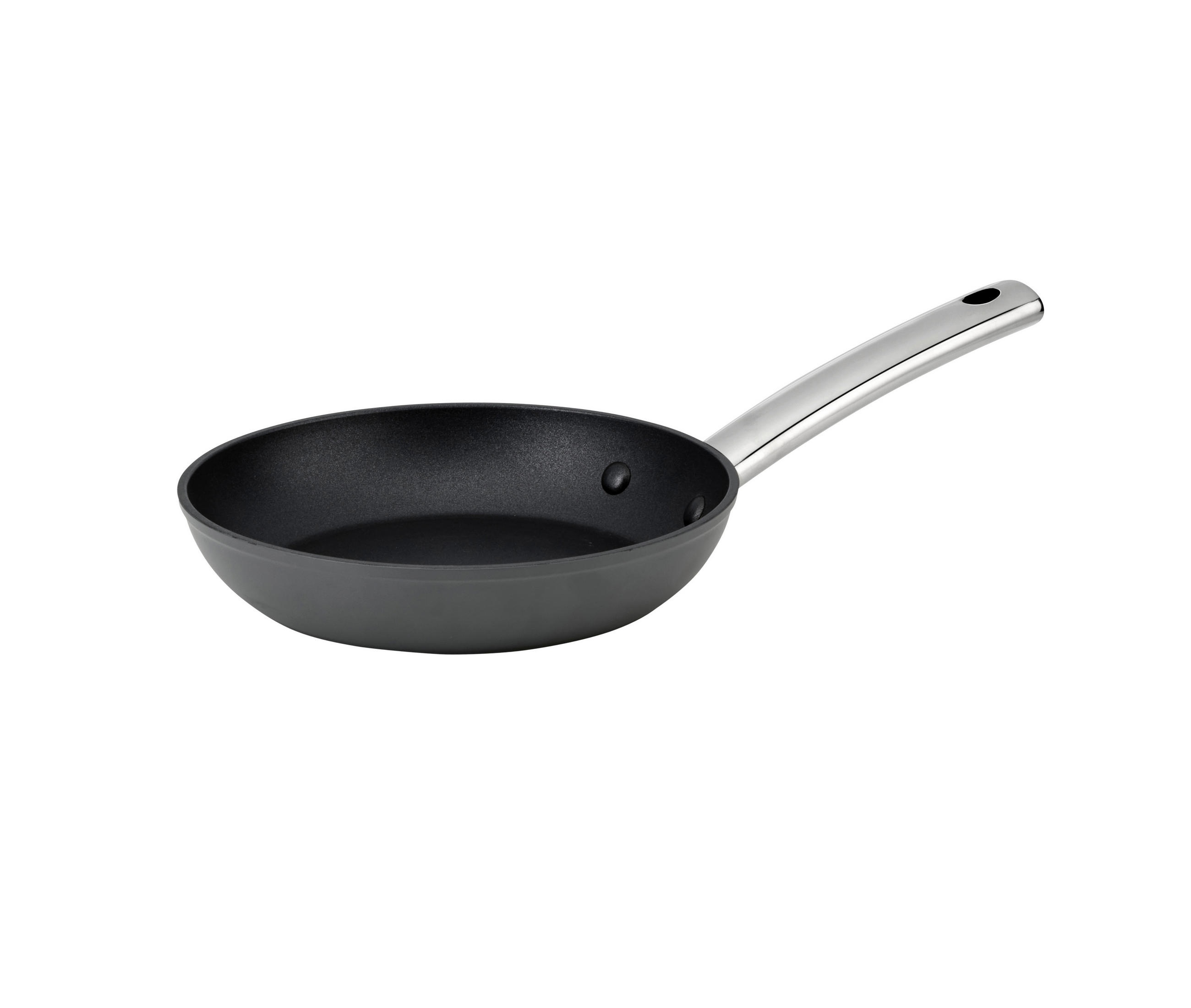 BRATPFANNE 20 cm  - Silberfarben/Schwarz, Basics, Metall (20cm) - Stanley Rogers