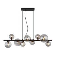 VISEČA SVETILKA  Ena 86,6/120/36 cm          27 W G9 - siva/črna, Trend, kovina/steklo (86,6/120/36cm)