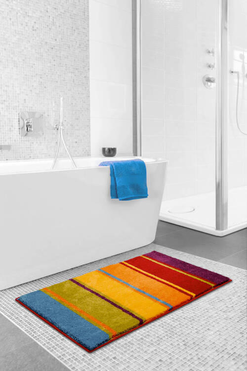 KOBERČEK DO KÚPEĽNE, 60/90 cm - viacfarebná, Basics, textil/plast (60/90cm) - Grund