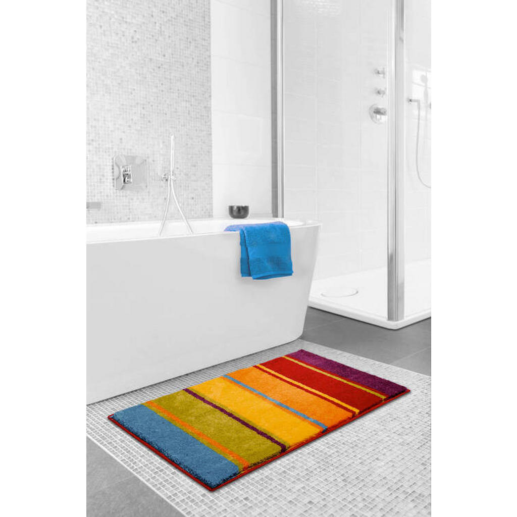 Thumbnail - Grund Badteppich Summertime, Mehrfarbig, Textil, Streifen, rechteckig, 65x115 cm, Oeko-Tex® Standard 100, Made in Europe...