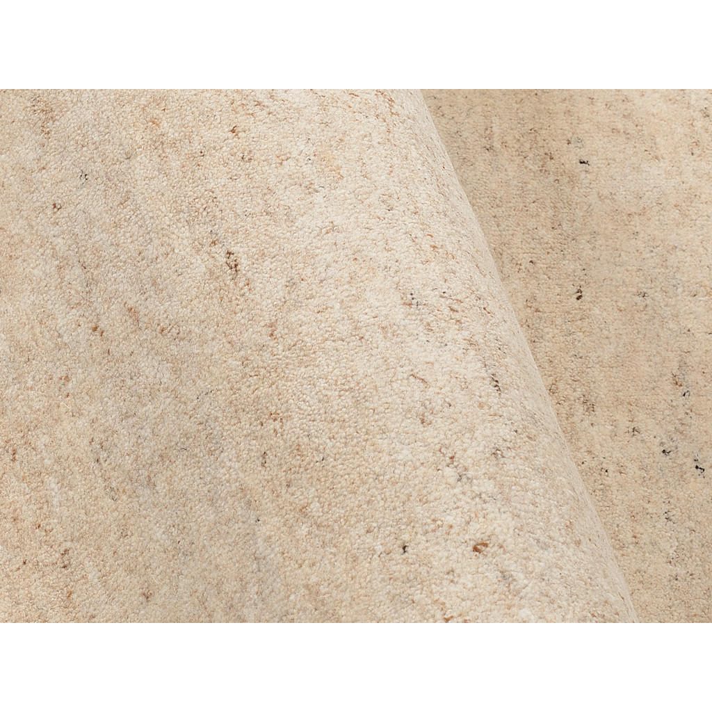 Thumbnail - Linea Natura Wollteppich Silverström, Beige, Textil, Uni, quadratisch, 200x200 cm, für Fußbodenheizung geeignet, Teppich...