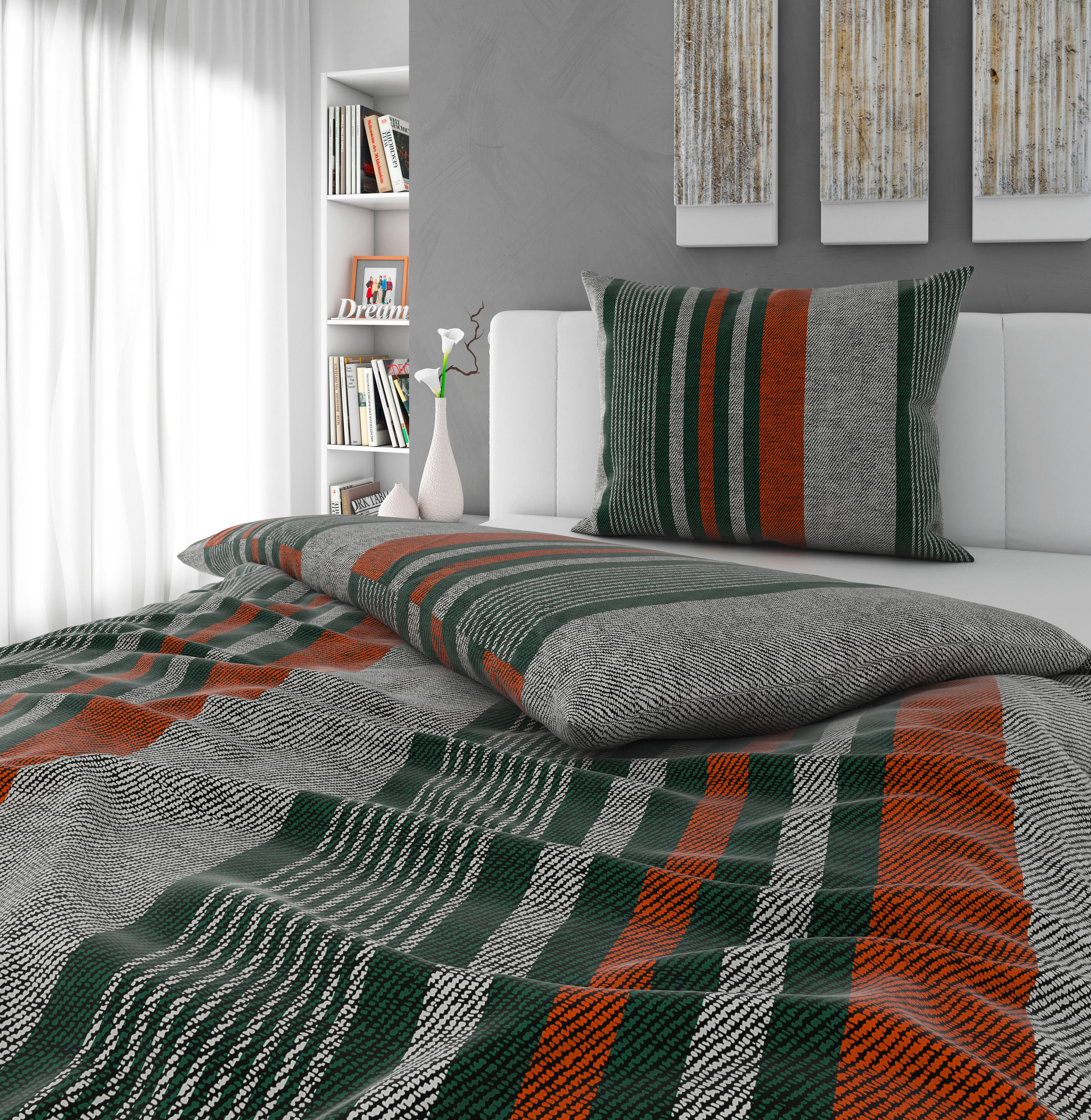 BETTWÄSCHE Satin 140/200 cm  - Graubraun, KONVENTIONELL, Textil (140/200cm) - Esposa