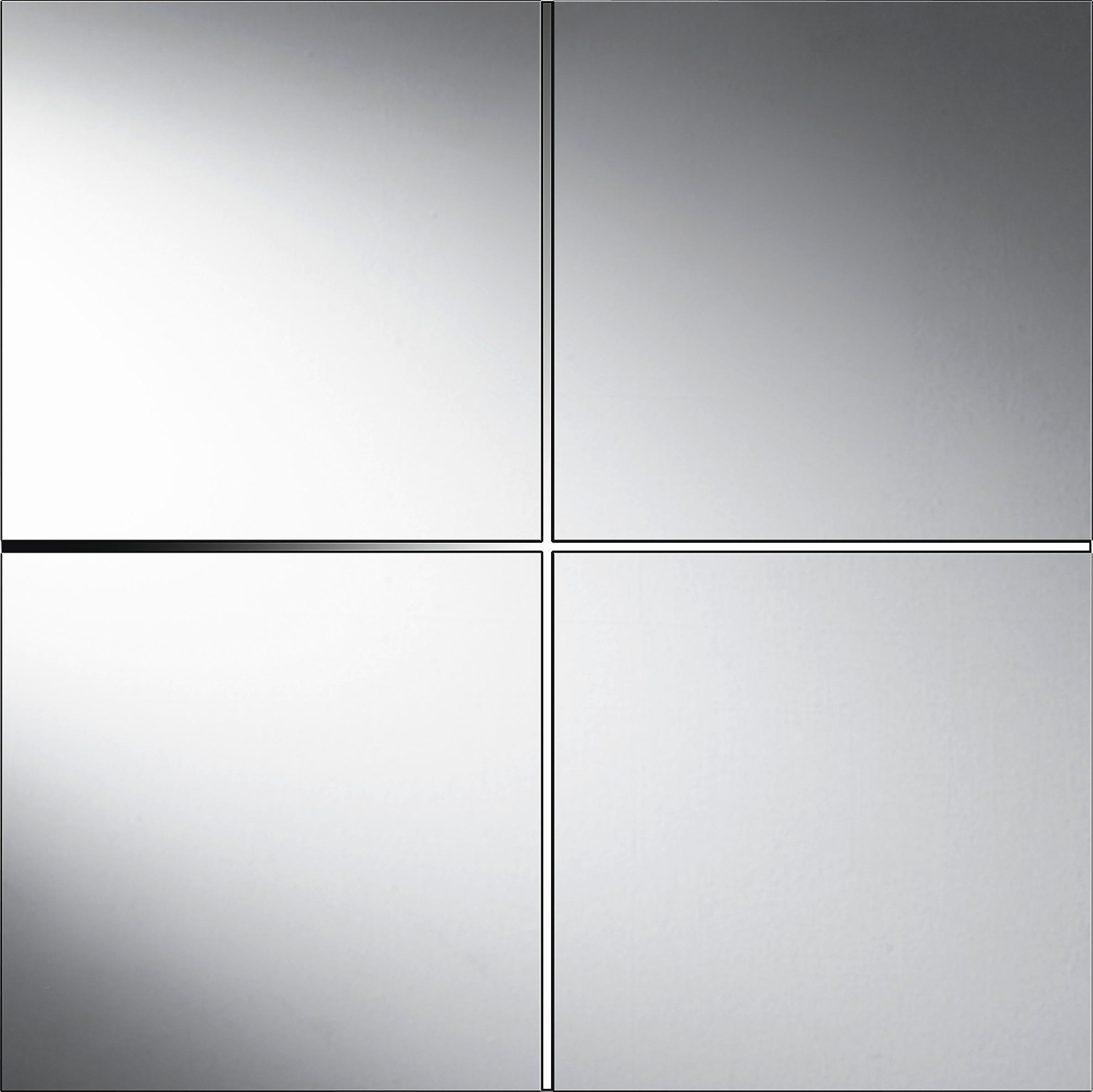 Spiegelfliesenset Quattro Silber 108-102