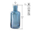 WASSERKARAFFE 1,5 L    - Blau, Trend, Glas (11/25cm) - Novel