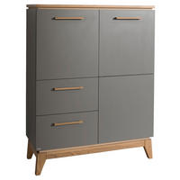 HIGHBOARD 94,6/123,1/39,6 cm  - Eichefarben/Grau, Modern, Holz/Holzwerkstoff (94,6/123,1/39,6cm) - Paidi