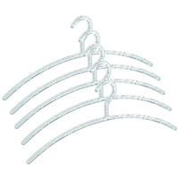 KLEIDERBÜGELSET 5-TEILIG 42 cm Kunststoff  - Klar, Basics, Kunststoff (42cm)