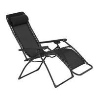 ZÁHRADNÉ RELAXAČNÉ KRESLO, kov, plast, textil - sivá/tmavosivá, Basics, kov/textil (67/112,7/94cm) - Ambia Garden