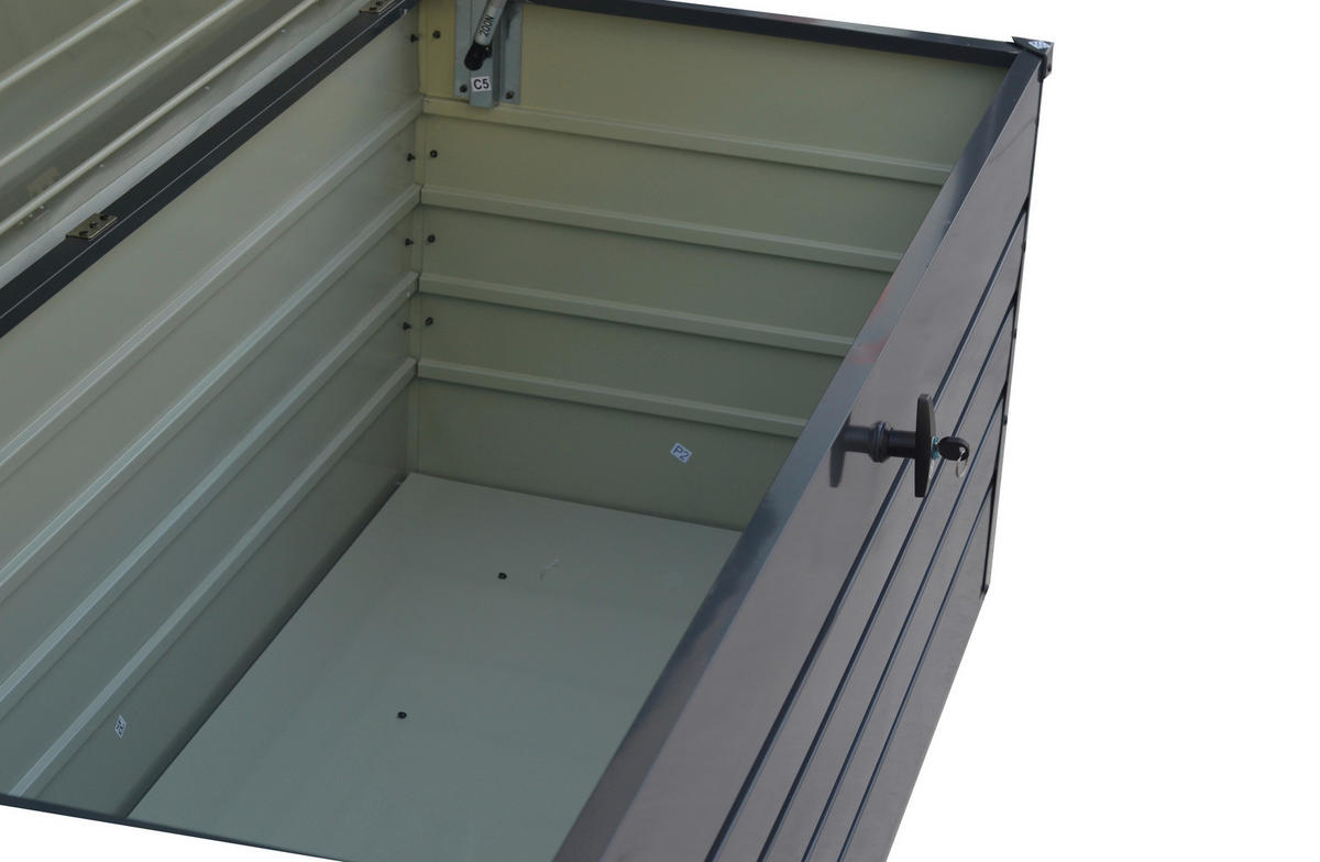 KISSENBOX 165/63/71 cm  - Anthrazit, MODERN, Metall (165/63/71cm) - Beldano