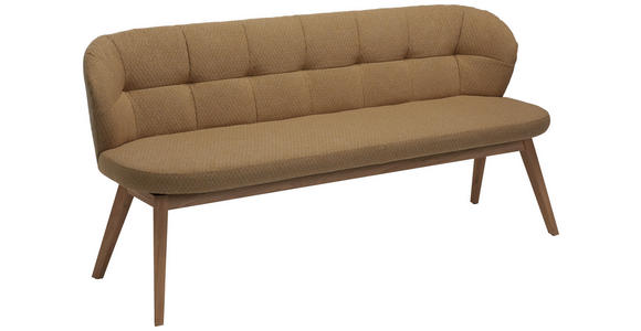 SITZBANK 55/84/57 cm in Beige, Eichefarben - Eichefarben/Beige, Natur, Leder/Holz (55/84/57cm) - Valnatura