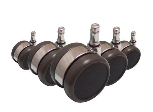 DREHSTUHLROLLE - Chromfarben/Schwarz, Basics, Kunststoff/Metall (6,5/7/5cm) - MID.YOU