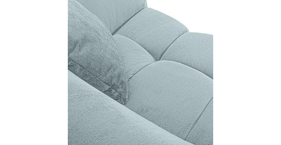 BIGSOFA Plüsch Mintgrün  - Schwarz/Mintgrün, KONVENTIONELL, Kunststoff/Textil (250/75/107cm) - Carryhome