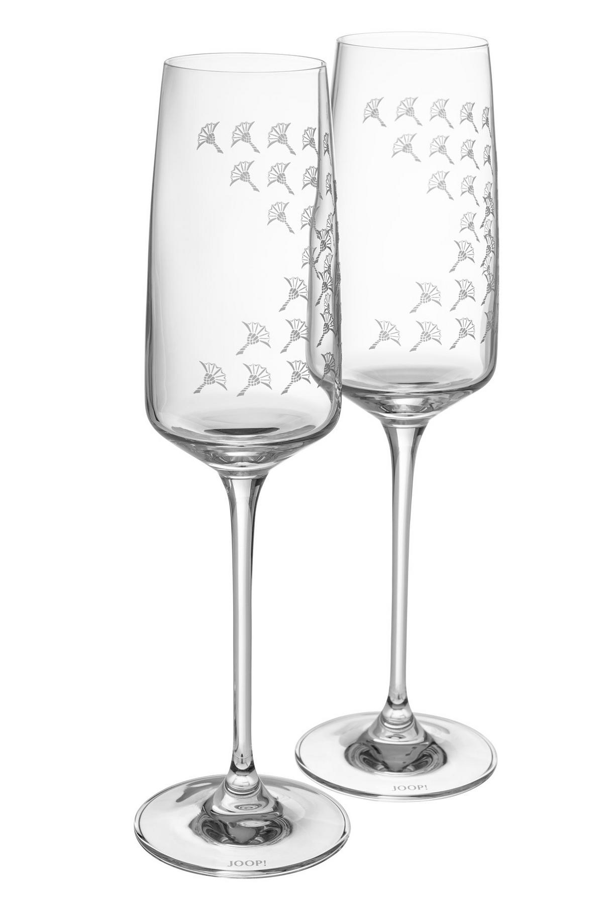 CHAMPAGNERGLAS 2-teilig   - Design, Glas (6,0/24,5cm) - Joop!